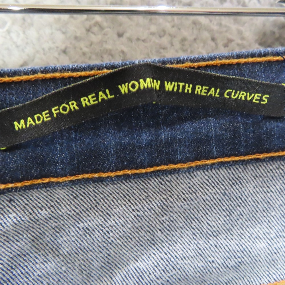NYDJ‎ Tummy Tuck Dark Wash Capri Cropped Jeans Womens 12 Y2K Stretch Denim USA - Picture 9 of 12